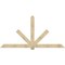 Ekena Millwork Kennewick Rough Sawn Timber Gable Bracket, Douglas Fir, 108"W x 54"H x 2"D x 6"F, 12/12 Pitch GBW108X54X0206KEN00RDF - alternate 1